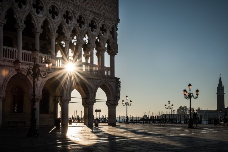 Doge's Palace Square in Venice