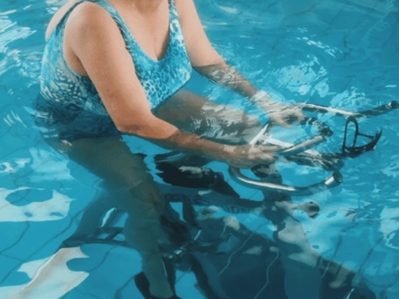 Hot springs water used in aquatic therapy